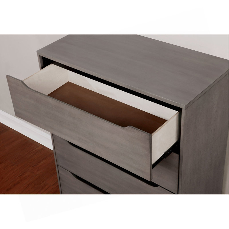 Commode et commode 1 pièce modernes de style Mid-Century, Gris