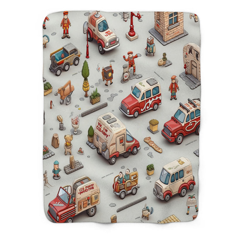 Micro vehicles - 1 Piece Premium Blanket, Twin
