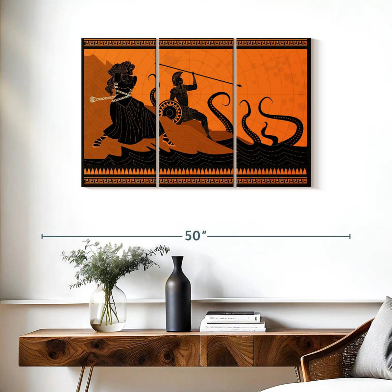 Andromeda And Perseus, 24" H x 38" W