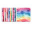 Cheylyn - Ensemble de 2 verres muraux géométriques abstraits en acrylique-103924369