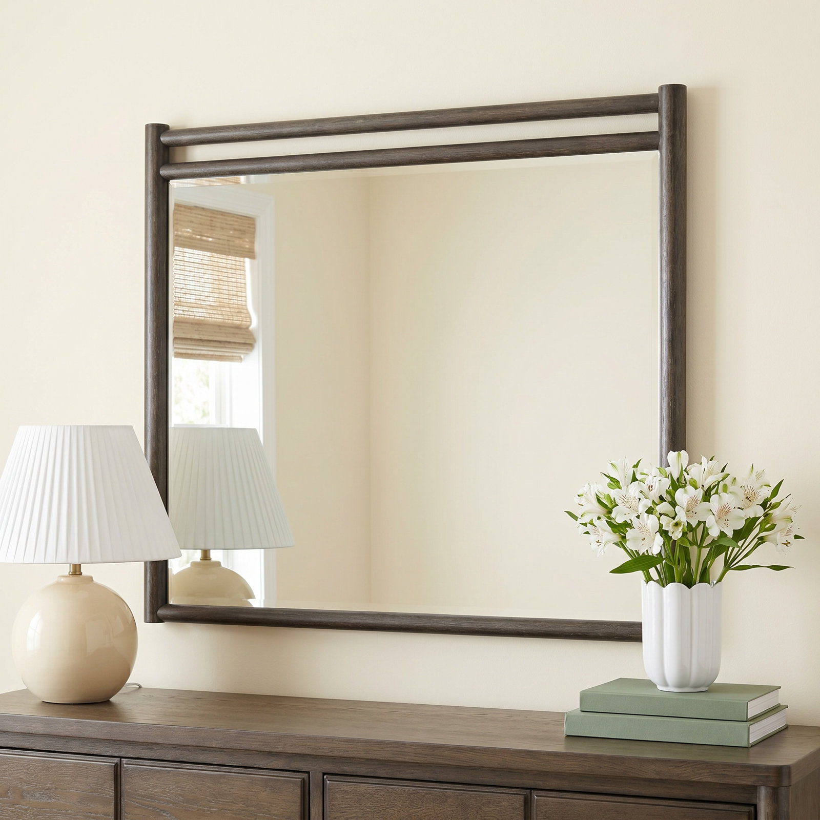 Shay 45" Oak Mirror