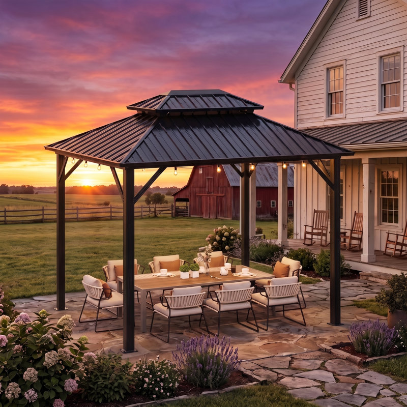 Pavillons de jardin en fer 10 pi x 10 pi