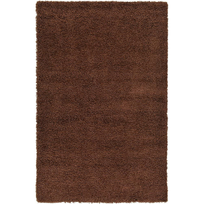 Aanuoluwa Solid Colour Shag 60cm X 110cm Indoor / Outdoor Area Rug