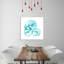 Turquoise Sky Snails - Wrapped Canvas Print-1321637315