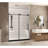 Frameless Shower Door 44-48" W x 76" H Clear Tempered Glass with Stainless Steel Handle-122662963