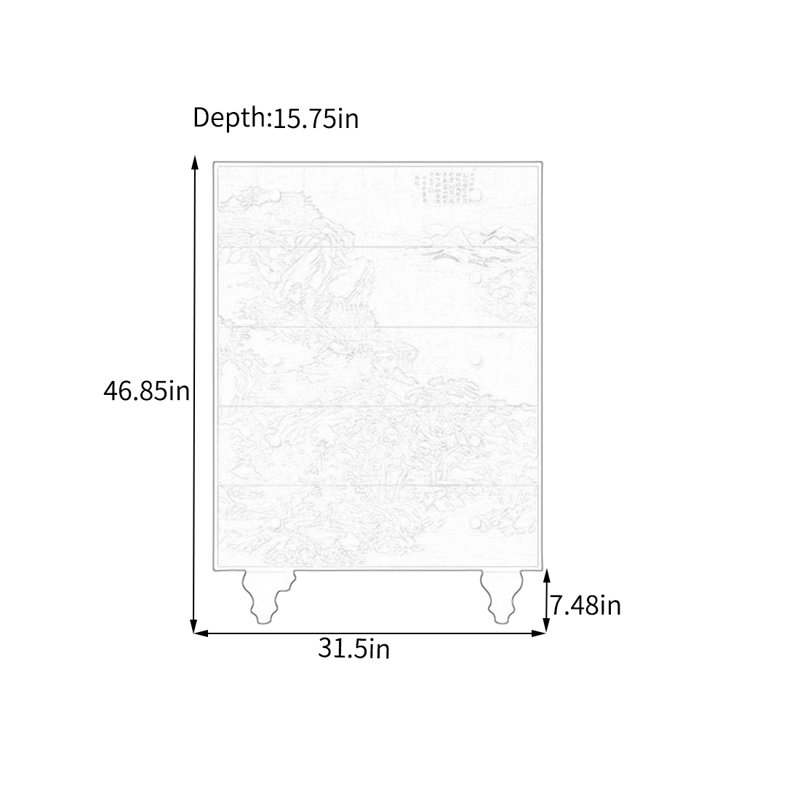 Armoire de rangement multi-tiroirs en pin massif, Noir