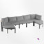 6-Person Sectional Seating Group With Cushions-1690041572