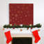 Flocons de neige rouges-impression d’art graphique sur toile tendue-1250796491