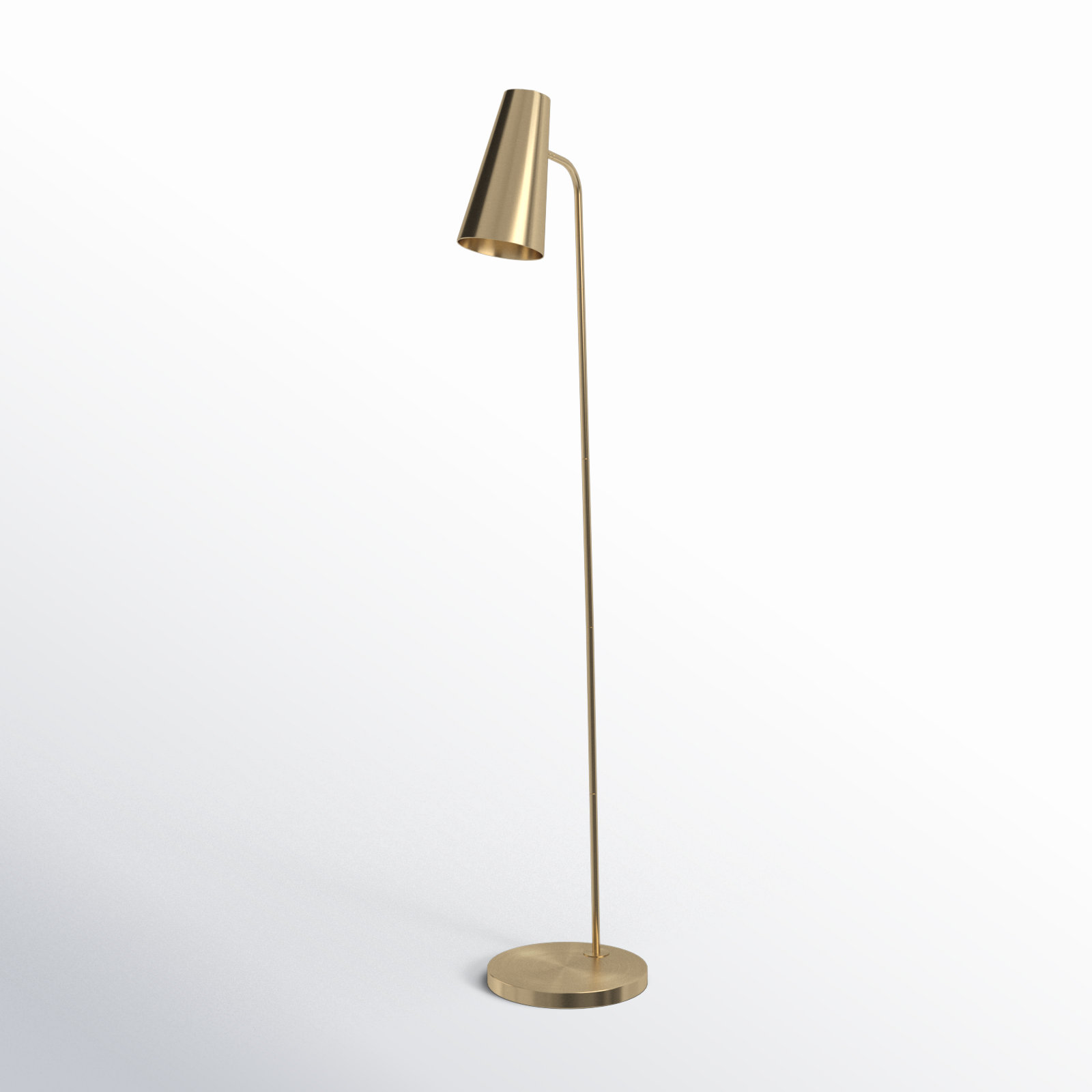 Kelt 66'' Floor Lamp, Brass