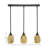 3 Light Stem Hung Linear Pendalier Shown With 5" Fusion Glass-32326160-32326162-71747823