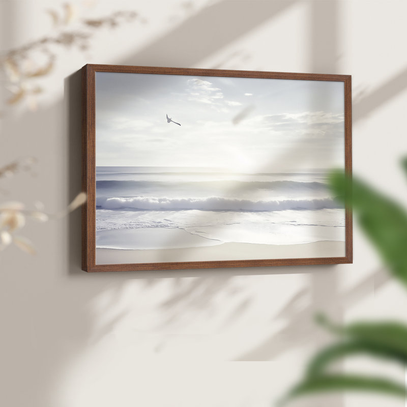 Nautical Series-LXXIII -Framed Print - Restickable, H 8 po x l 10 po, Noyer