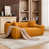 Orange Faux Leather