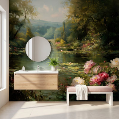 Murale Serene Pond