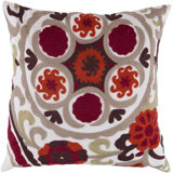 Embroidered Throw Pillow