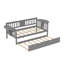 Lit double avec lit gigogne simple
