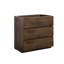 Armoire de plancher silencieuse et lisse en noyer - trois tiroirs, volume maximal, sans lavabo, design moderne avec tiroirs lisses, rangement, style