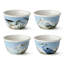 Ensemble de 4 bols à crème glacée Coastal Birds