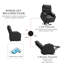 Fauteuil de massage inclinable chauffant en similicuir-1748360973