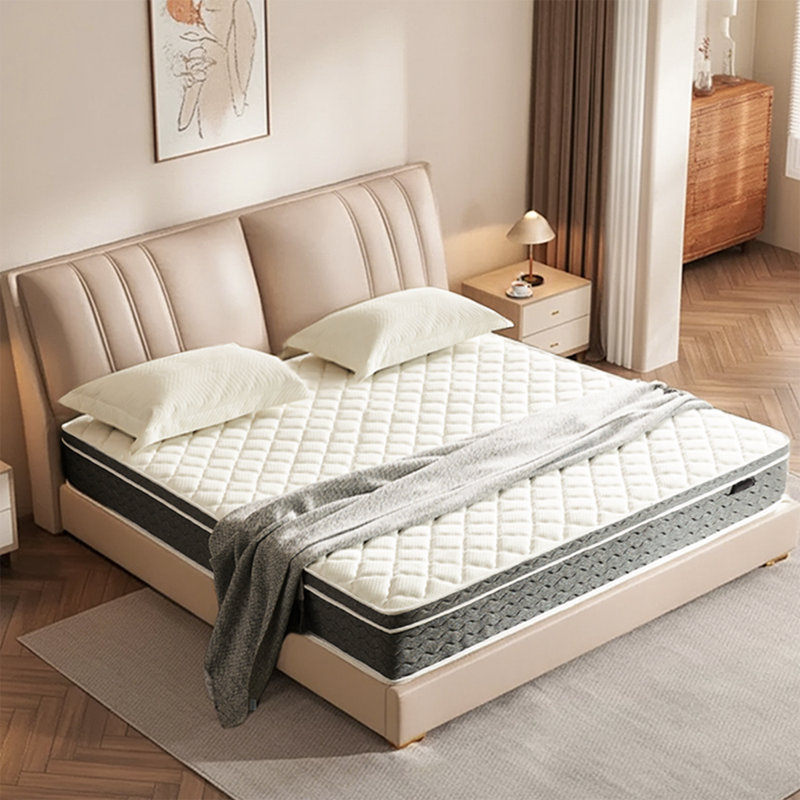 Grand matelas hybride en mousse viscoélastique gélifiée 14 "- Ressorts ensachés individuellement, matelas dans une boîte