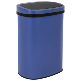 Trash Can 13 Gallon Trash Bin Automatic Garbage Can Touchless Infrared Motion Sensor Waste Bin 50 Liter Base Anti-Fingerprint Mute Designed Trash Can for Kitchen Office Bedroom Office Living Room