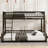 Floor Bunk Bed, Metal Frame with Ladder, Guardrails, No Box Spring Needed-2122555222-2122555221