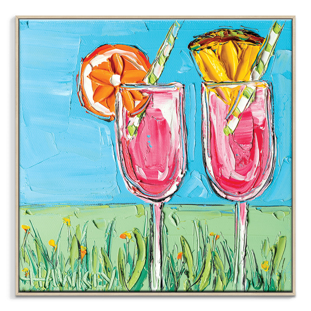 Garden Fizz by Rosalind Wheeler - Painting on Canvas