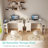 Built-in Outlets L-Shaped Computer Desk with Drawers & Storage Shelves-1417777655-1421181444