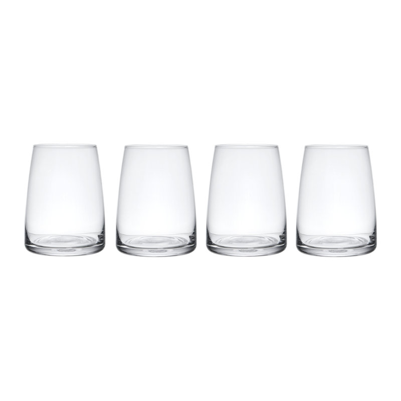 Mikasa Palermo Crystal Stemless Wine Glasses, 350ml