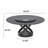 Suzzie Modern Round Turnable Dining Table for 4-6 with Sintered Stone Tabletop, Carbon Steel Base-103232736-103232738