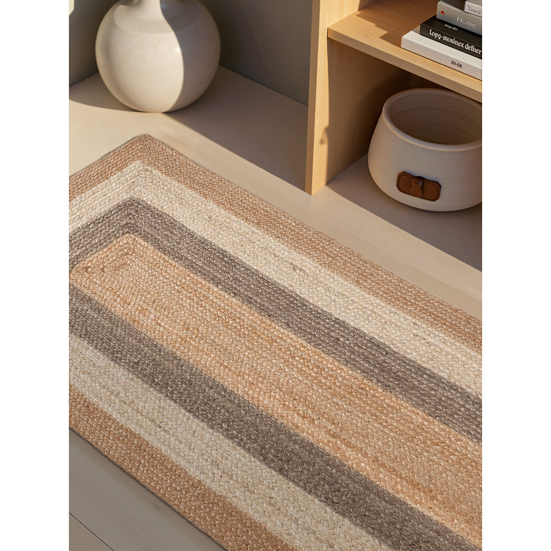 Hanse Home Juno Fusion - Jute Rug, Natural Rug for Living room, Bedroom, Diningroom, Runner 80 x 300 cm