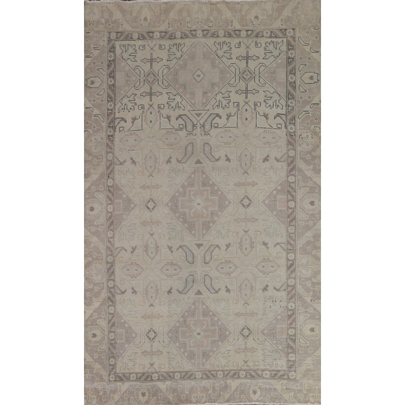 Tapis persan Tabriz patiné à la main 6 x 9
