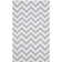 Emek Hand Woven Flat Weave Wool/Cotton Chevron Rug in Purple/Ivory