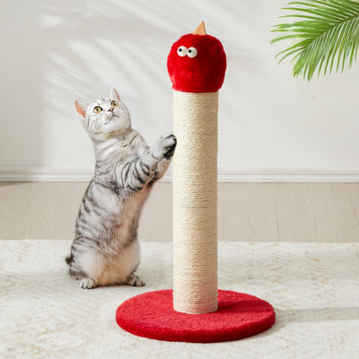 Grattoir 22 "en forme de monstre - Grattoir durable en sisal pour grands chats et chatons