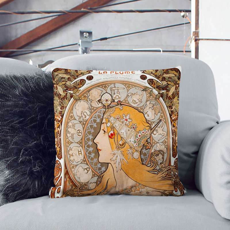 The Zodiac Vol.2 Scatter Cushion, White, 55cm H x 55cm W x 20cm D