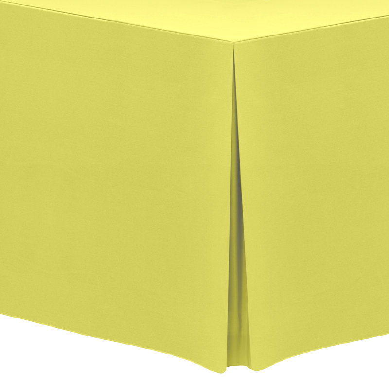 Solid Color Tablecloth, 18" x 48", 2, Lemon