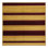 Machine Washable Horizontal Stripes Brown Area Rug