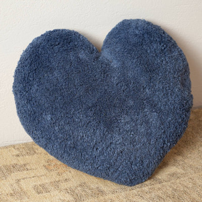 Decorative Pillow | Heart Shape Tufted Cotton Pillow | 16X14"