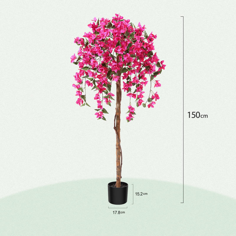Alfonson Faux Tree, 150cm H x 17.5cm W x 17.5cm D