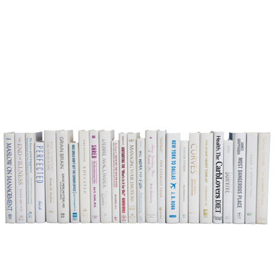 Decorative Books  Snowfall Books  White Books By The Foot