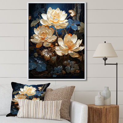 Opulent Reflections Lotus I - décoration murale Lotus