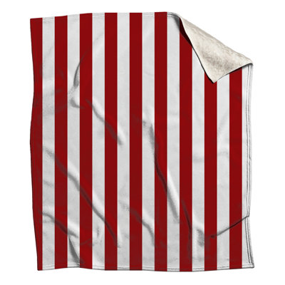Red White Stripes Blankets
