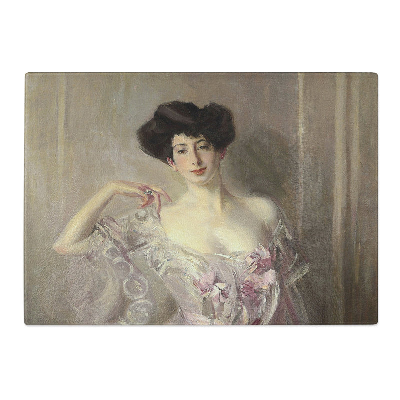Portrait of Betty Wertheimer by Giovanni Boldini Chopping Board, 0.4cm H x 20cm W x 28.5cm L