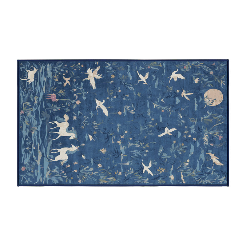 Machine Washable Gray Area Rug, Rectangle 7' x 10'