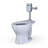 TOTO® ECOPOWER® Touchless 1.6 GPF Toilet Flush Valve for Top Spud with 24 Inch Vacuum Breaker Set, Polished Chrome