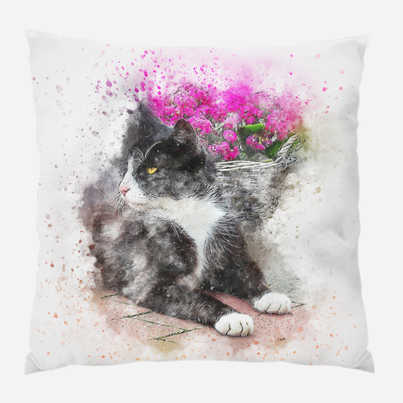  Coussin Cat, Synthétique, Extérieur