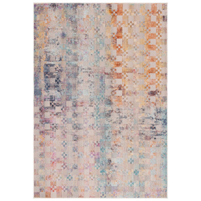 Rainbow Performance Abstract Indoor/Outdoor Area Rug