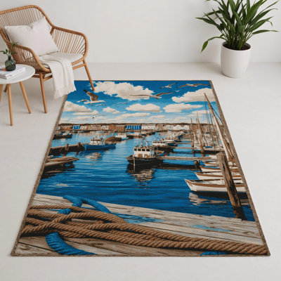 Tapis intérieur et extérieur gris Transport
