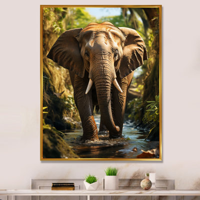 Impression sur toile Cheltzie, éléphant de Thaïlande