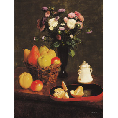 Fleurs et fruits 2 sur toile