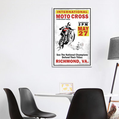 Motocross Richmond VA by Mark Rogan - Print on Canvas